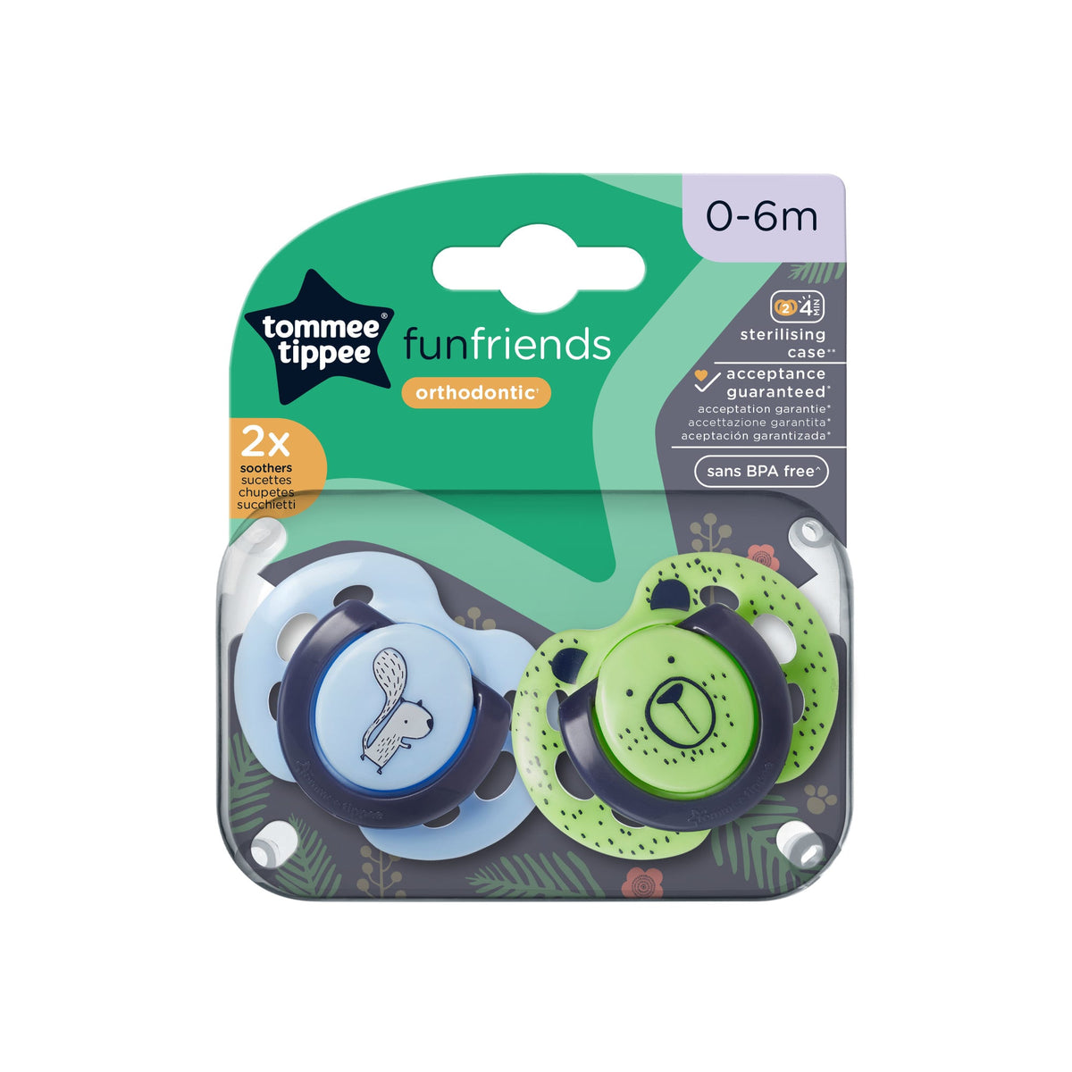 CHUPETE DIVERTIDO ORTHODONTIC 2X 0-6 M