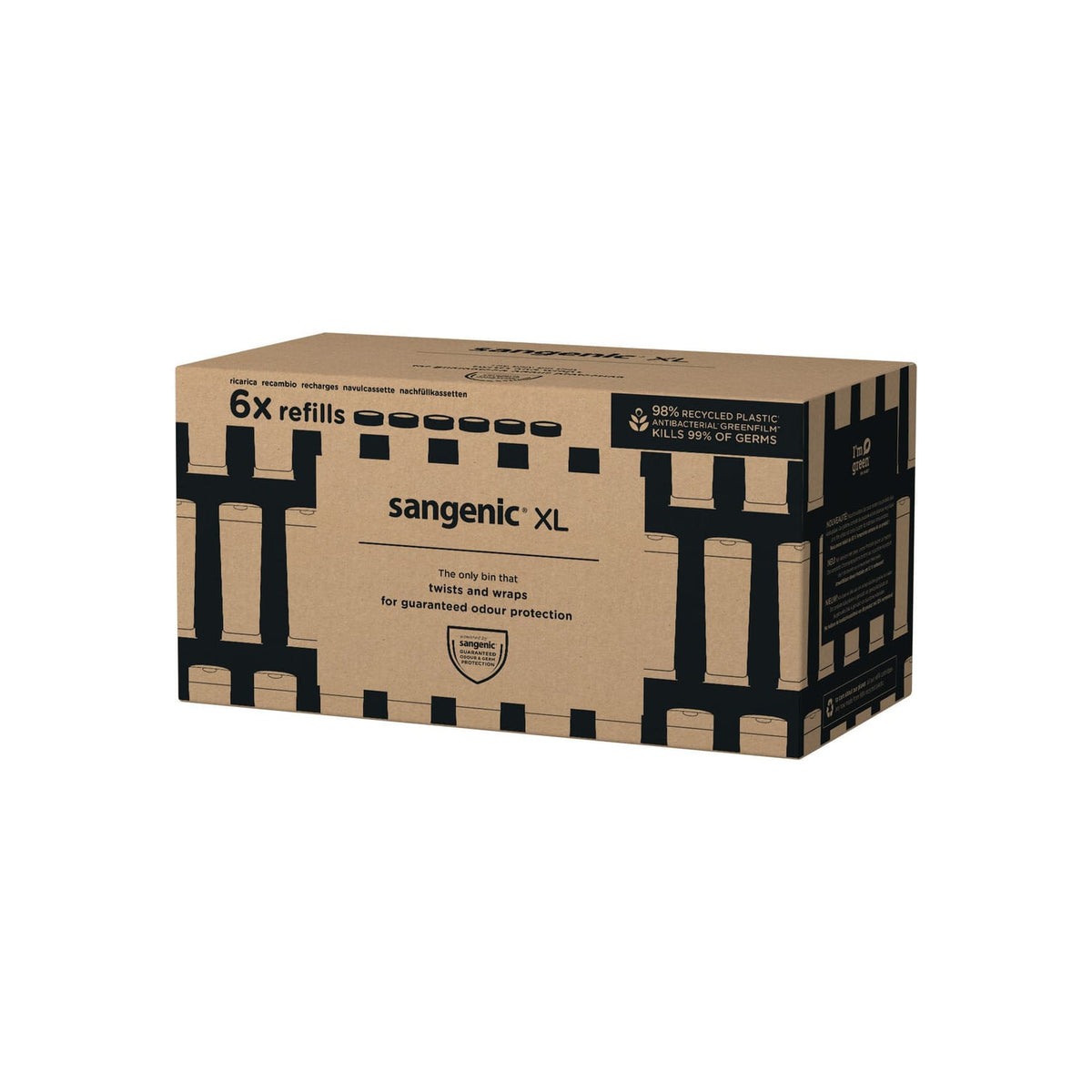 PACK 6 REPUESTOS SANGENIC PARA CONTENEDOR TWIST AND CLICK XL