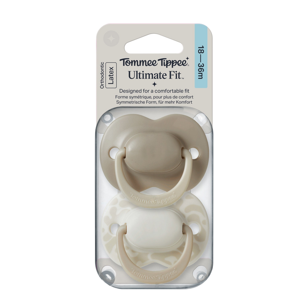 CHUPETE DE LÁTEX ULTIMATE FIT 18-36 MESES BEIGE