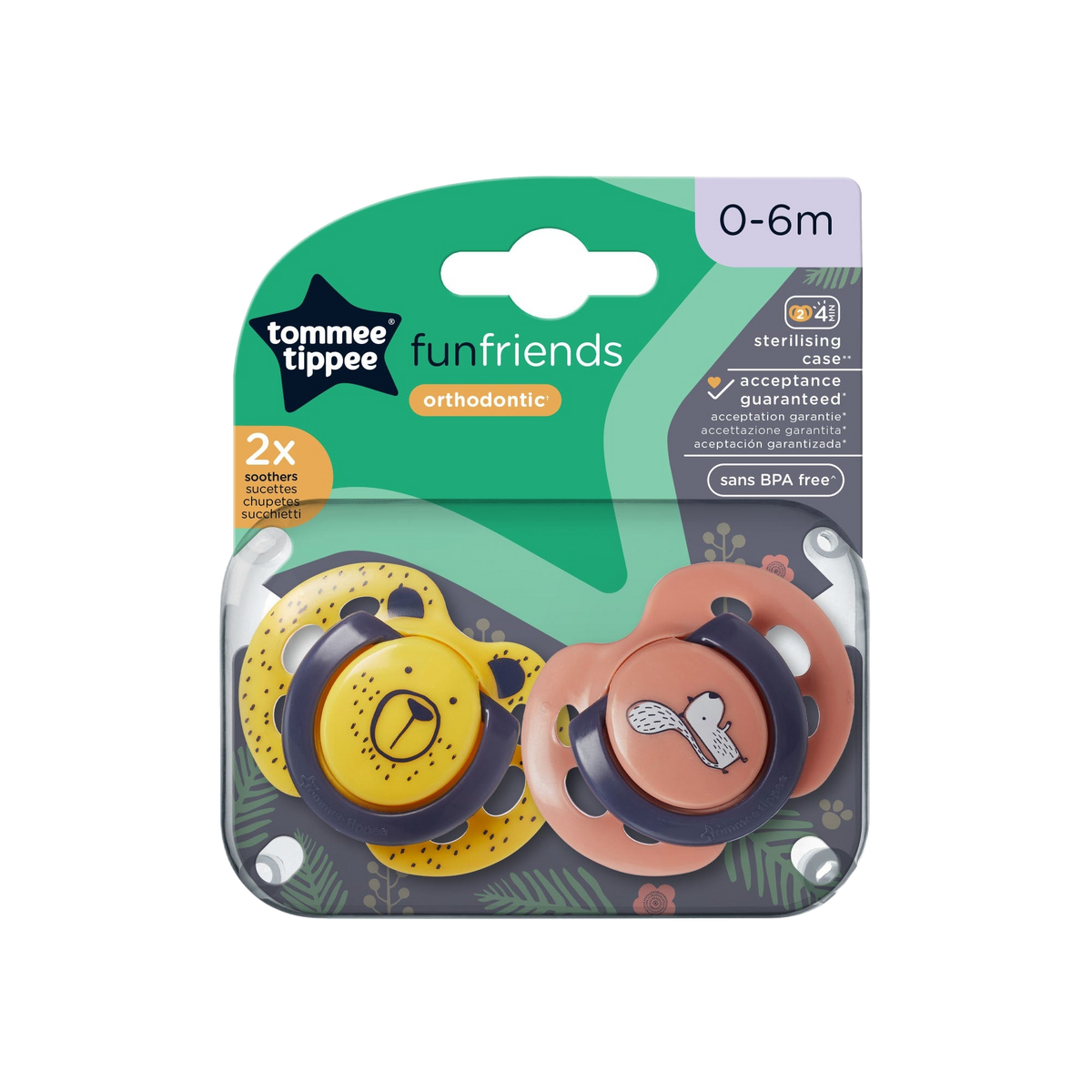 CHUPETE DIVERTIDO ORTHODONTIC 2X 0-6 M
