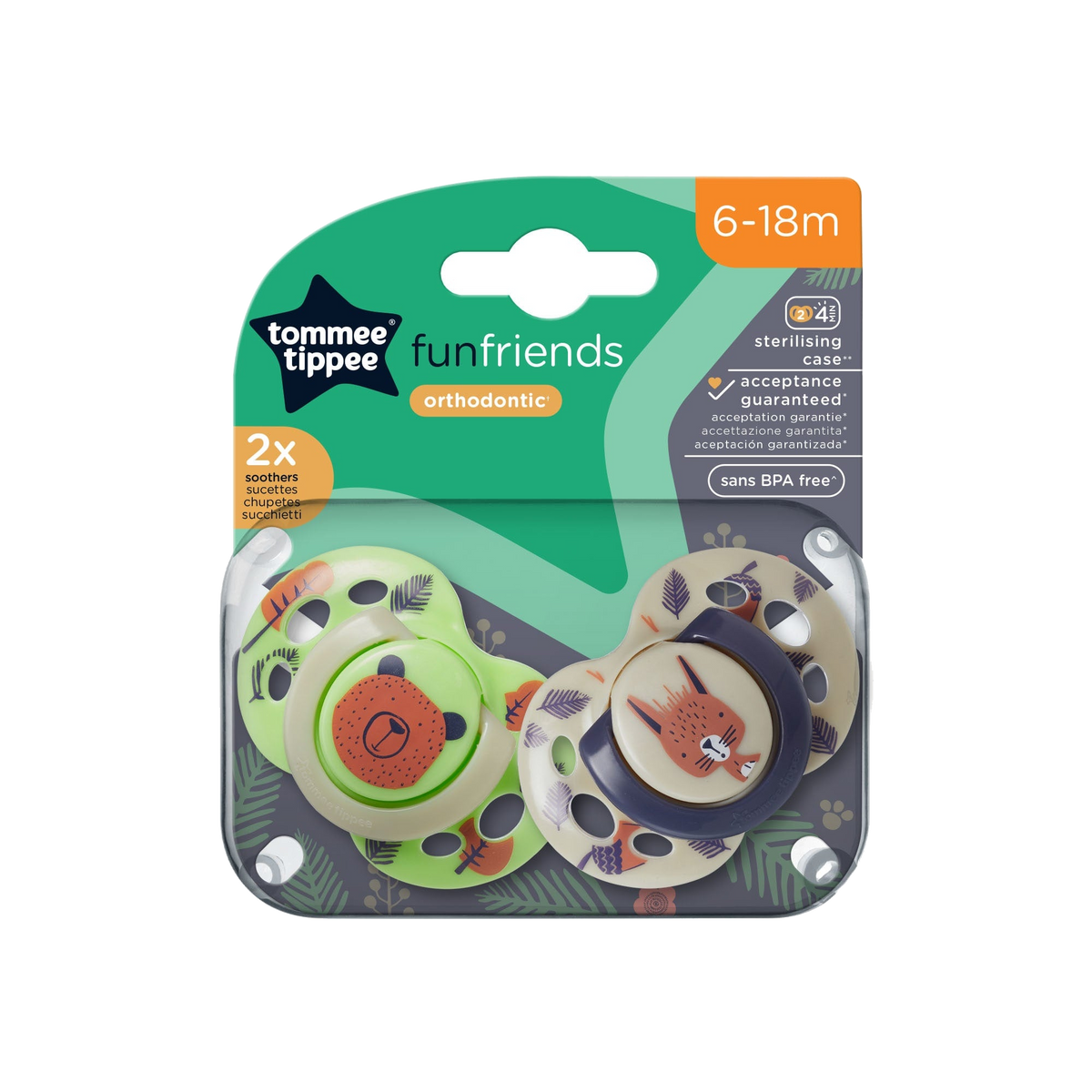 CHUPETE DIVERTIDO ORTHODONTIC 2X 6-18 M