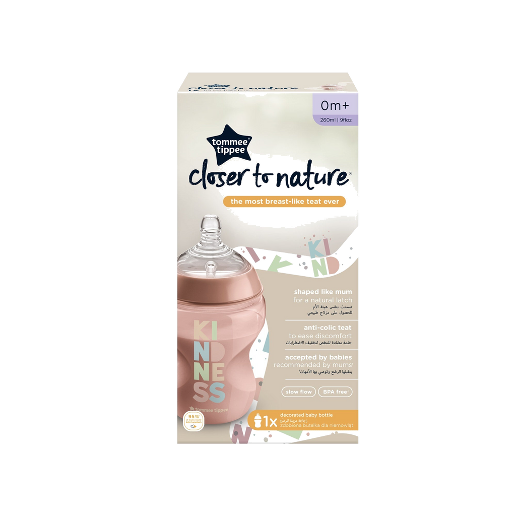 MAMADERA CLOSER TO NATURE KINDNESS 260ML DAMASCO