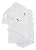 PACK 2 GORROS + TUTO DE ALGODÓN BLANCO