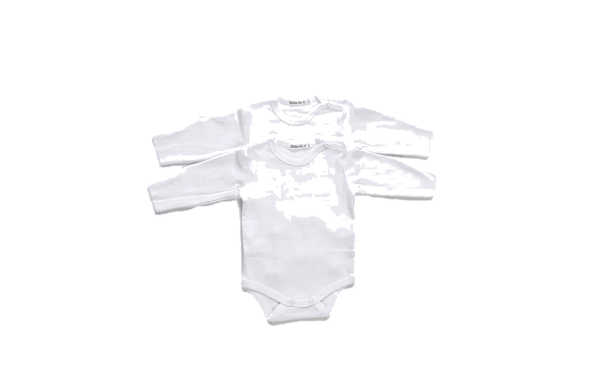PACK 2 PIEZAS BODY BOTÓN AL HOMBRO BLANCO