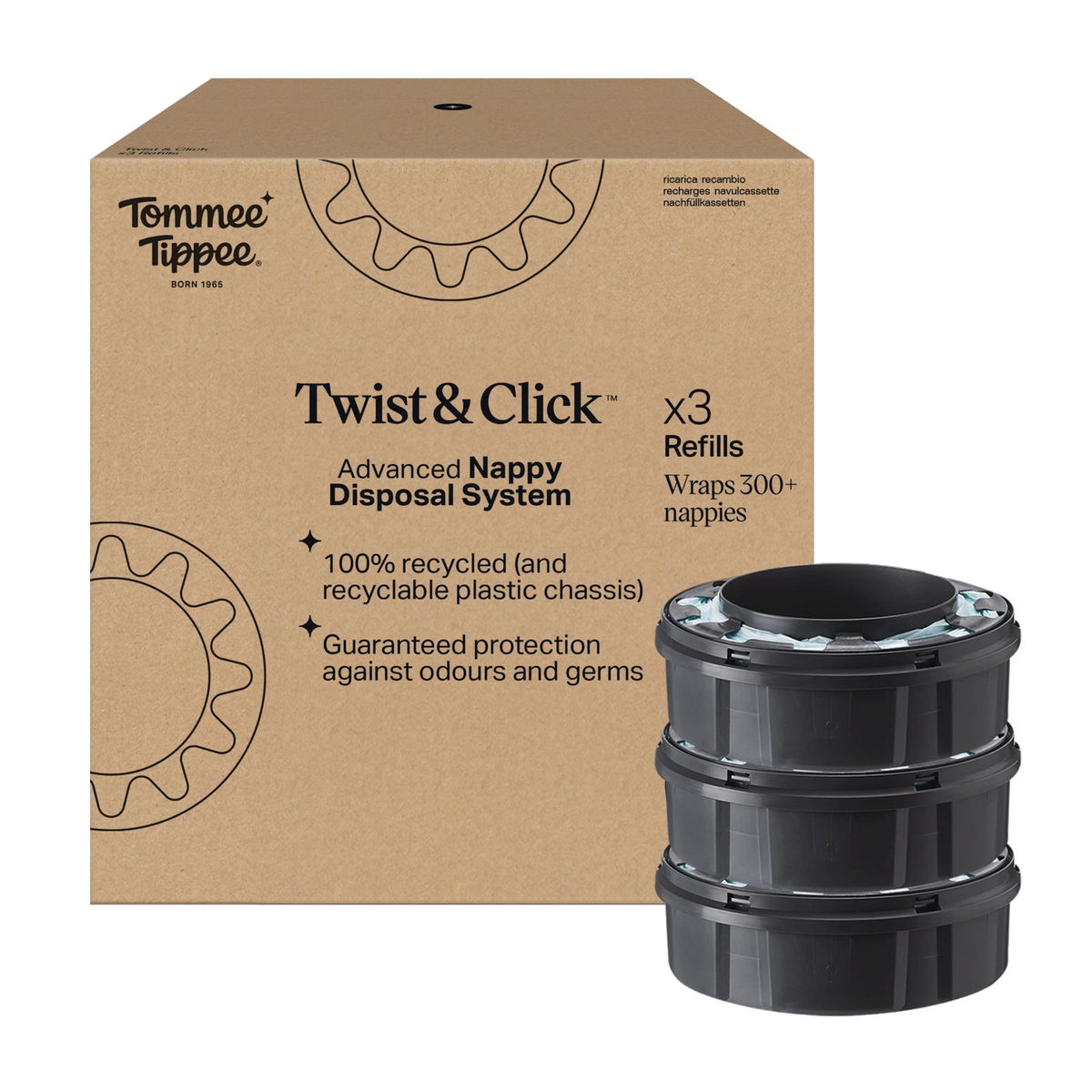 REPUESTO SANGENIC TWIST AND CLICK 3PK