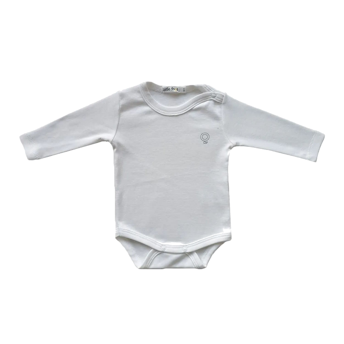 ROPA BEBÉ BODY BOTÓN AL HOMBRO BLANCO INDIVIDUAL