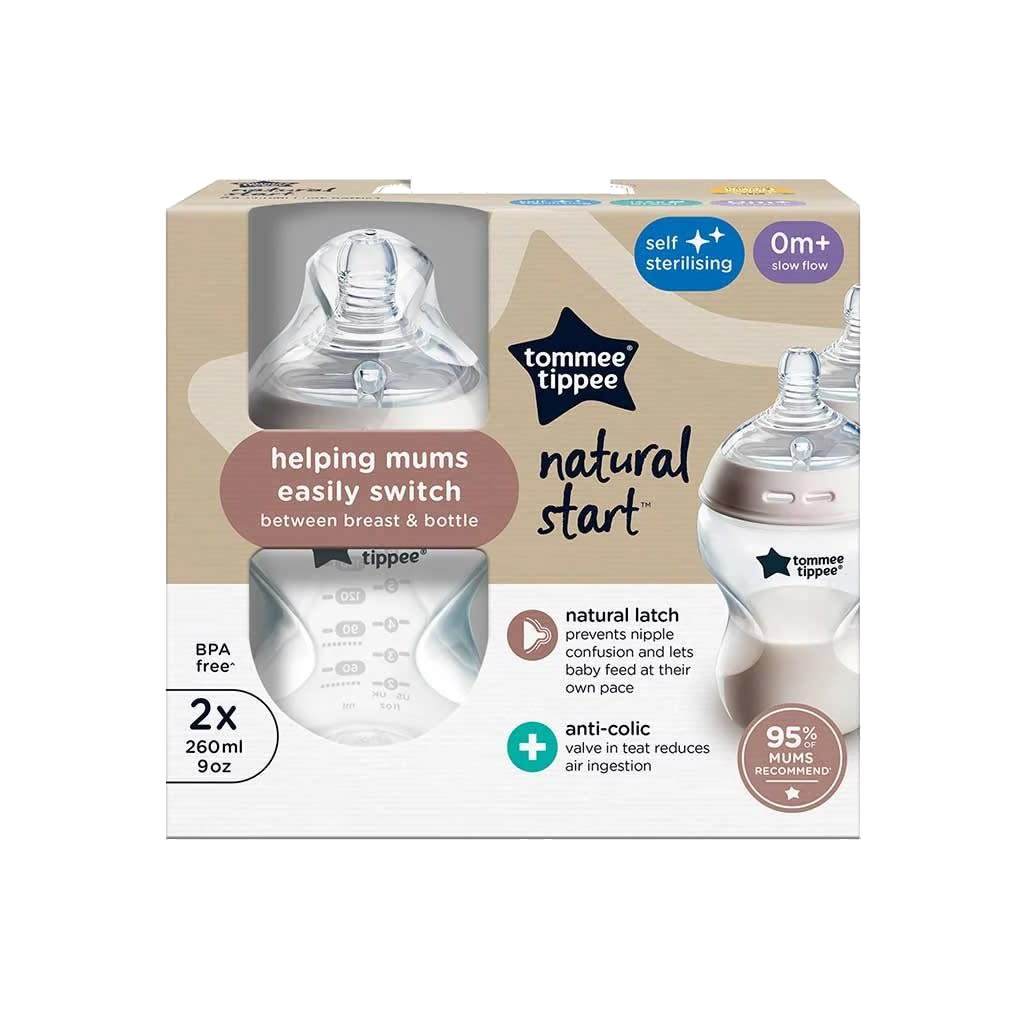 SET 2 MAMADERAS NATURAL START 260ML