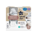 SET 2 MAMADERAS NATURAL START 260ML