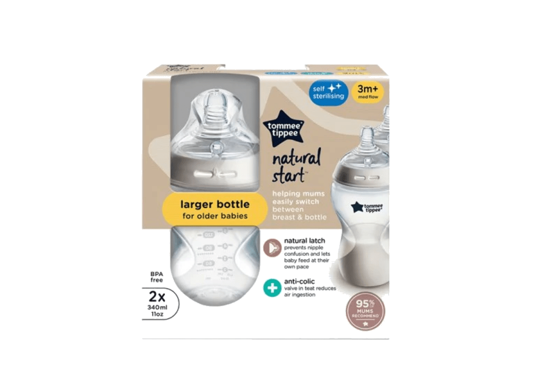 Set 2 mamaderas Natural Start 340ml