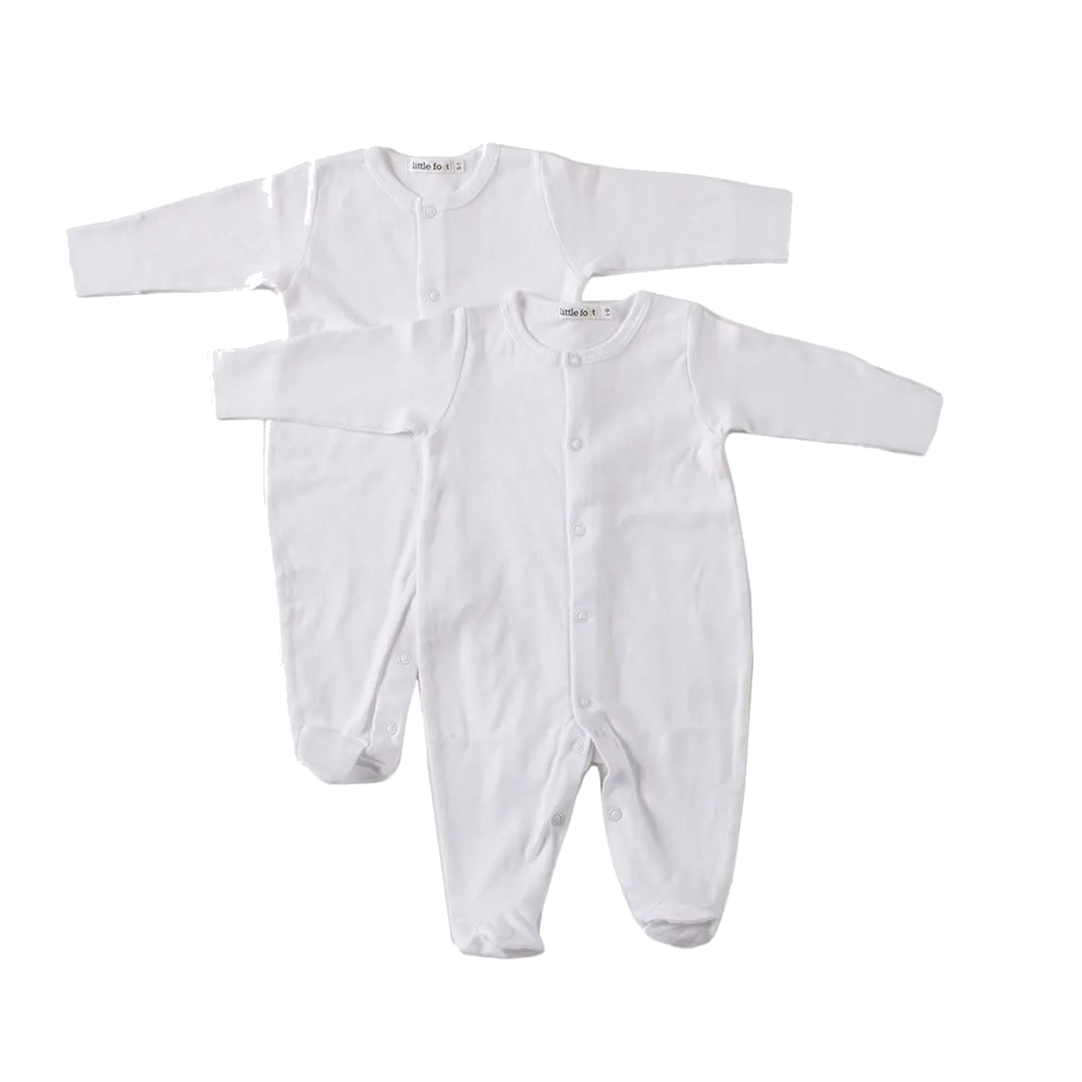 SET 2 PIEZAS ENTERITO BLANCO CON PATITAS