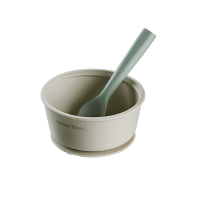 SET BOWL Y CUCHARA DE SILICONA EASISTICK VERDE