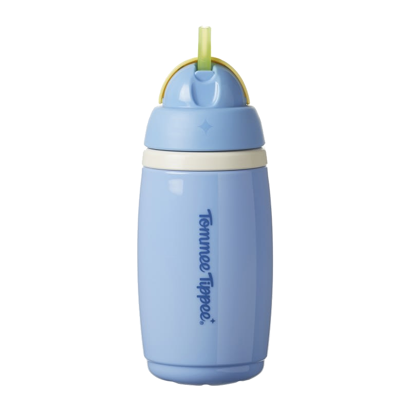 VASO CON BOMBILLA ACTIVE 12M 266ML ASS