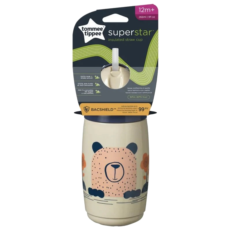 Vaso con bombilla SuperStar Straw Cup 266 ml