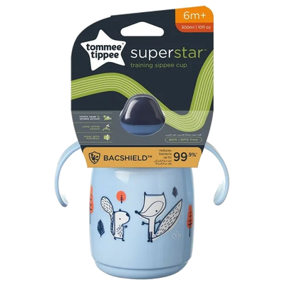 VASO TRAINING SIPPE CUP SUPER STAR 300 ML 6M+ SURTIDO