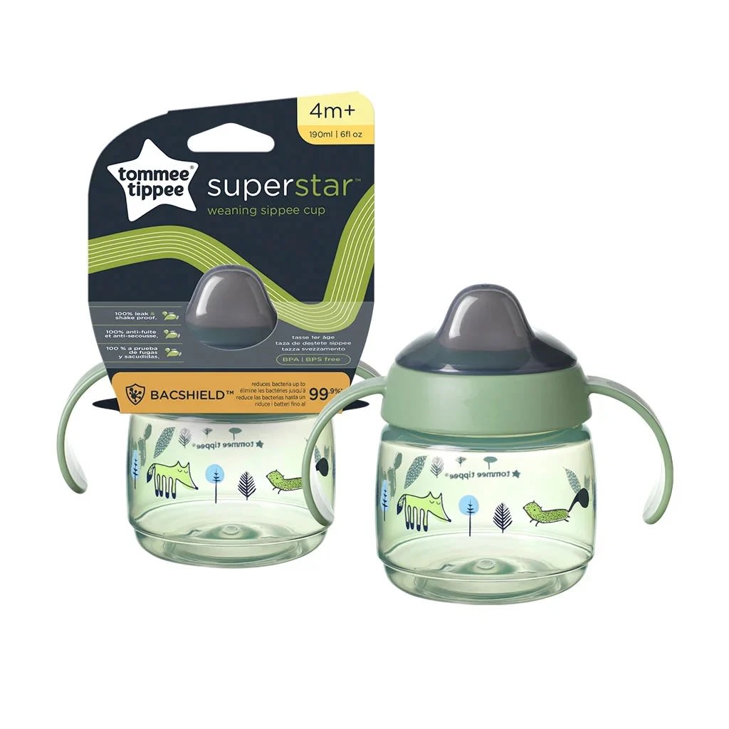 VASO DE APRENDIZAJE SIPPEE CUP SUPERSTAR 190ML CON ASAS