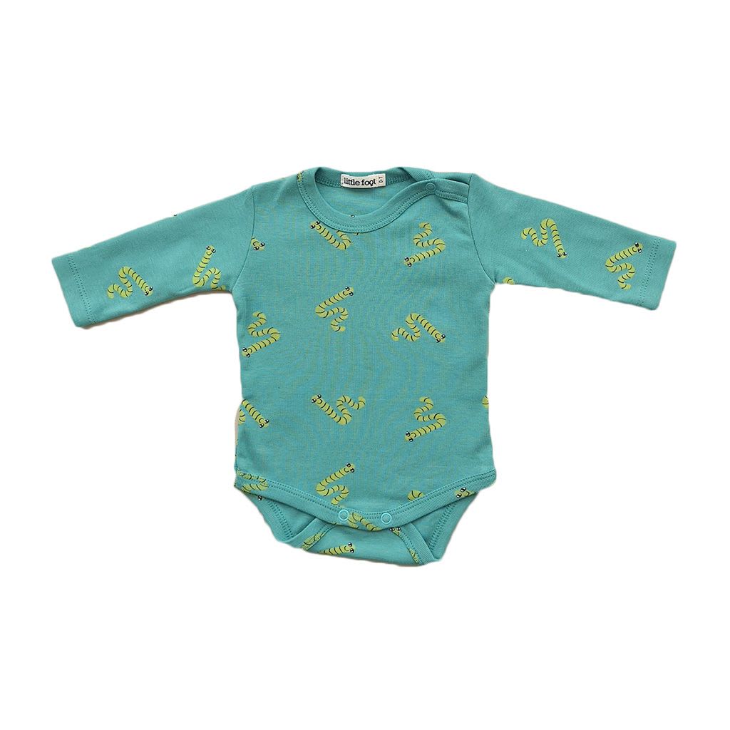 SET 3 PIEZAS BODY BOTÓN AL HOMBRO DISEÑO HUERTA NIÑO