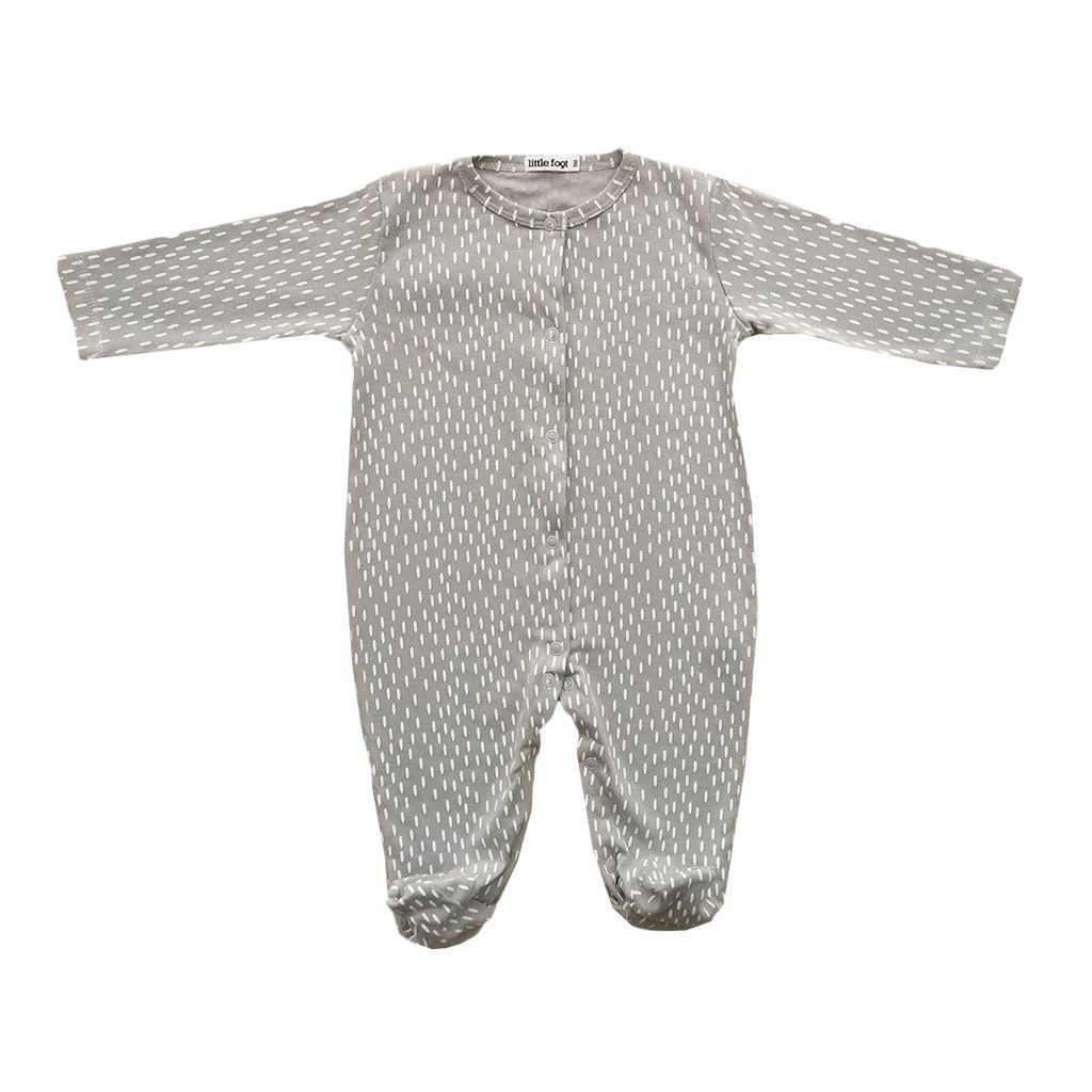 SET 3 PIEZAS ENTERITO DISEÑO YETI GRIS/BLANCO CON PATITAS