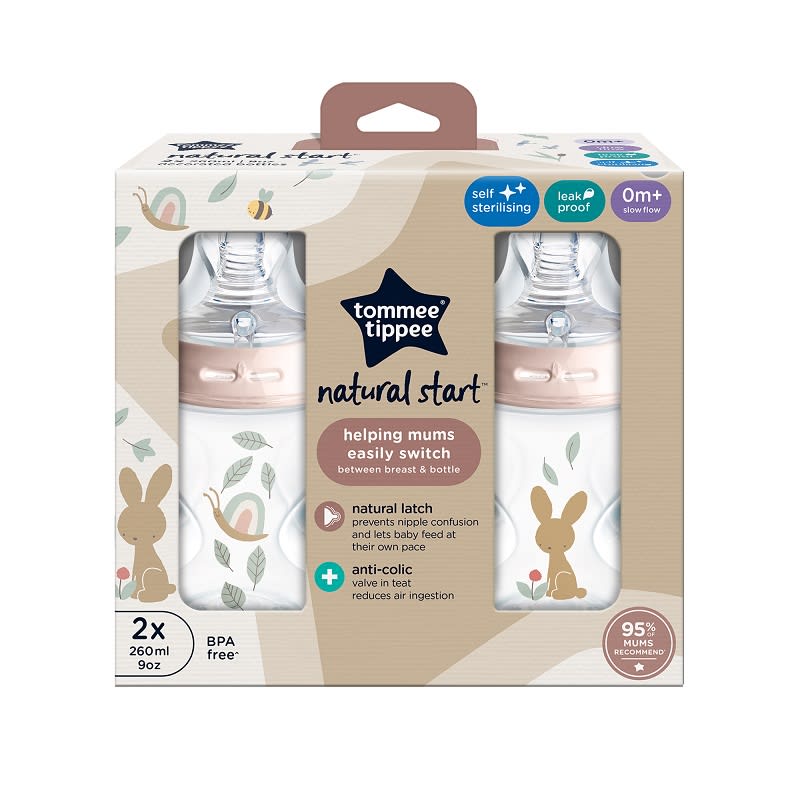 MAMADERA NS 2XUN 260ML DISEÑO CONEJO ROSA