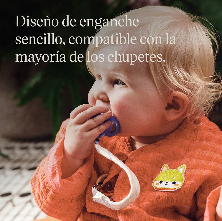 CLIP SUJETA CHUPETE CONFORTER CREMA