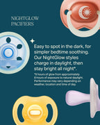CHUPETE NIGHTGLOW 0-6 M SIL ASST1