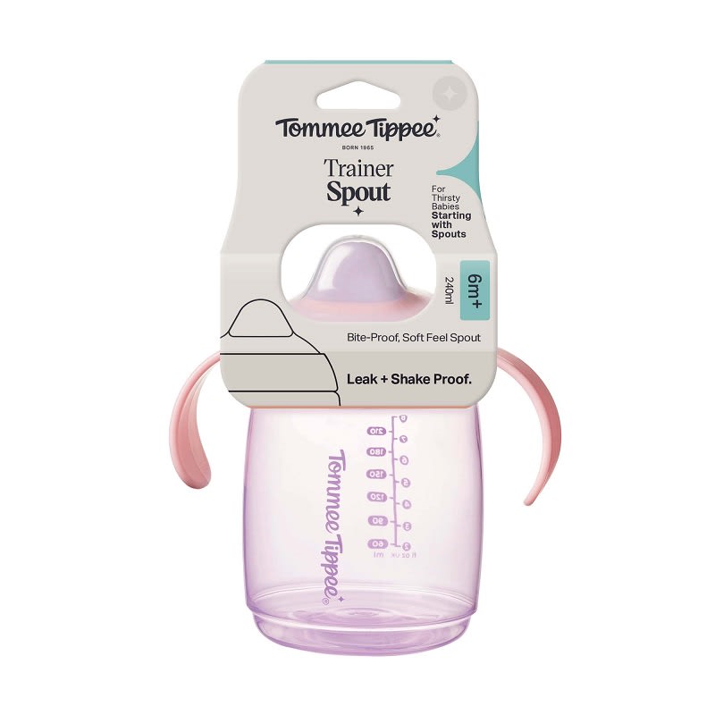 VASO BOQUILLA DE ENTRENAMIENTO 6M 240ML ASSTD