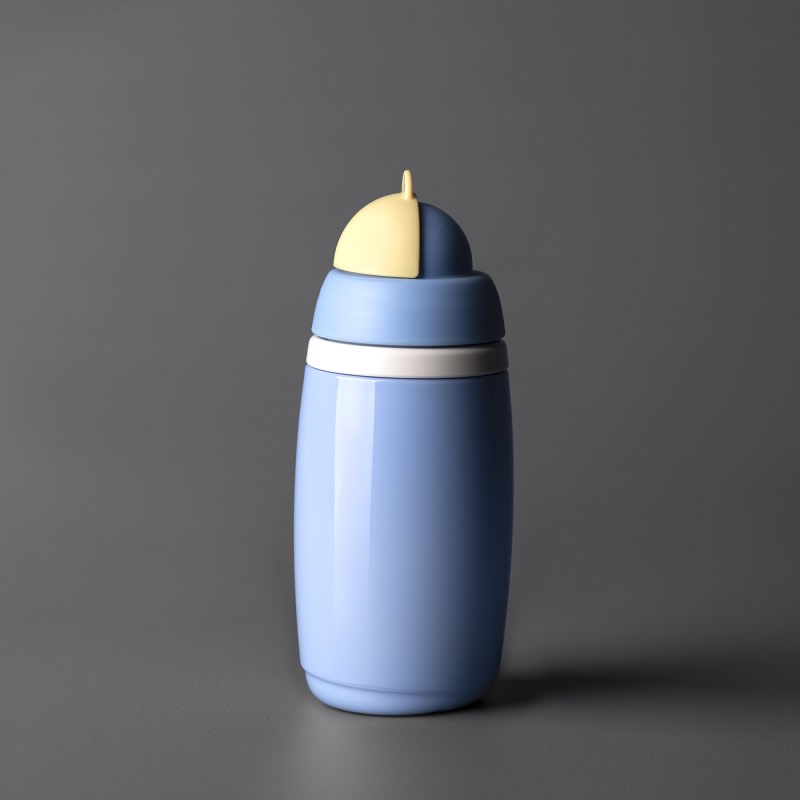 VASO CON BOMBILLA ACTIVE 12M 266ML ASS