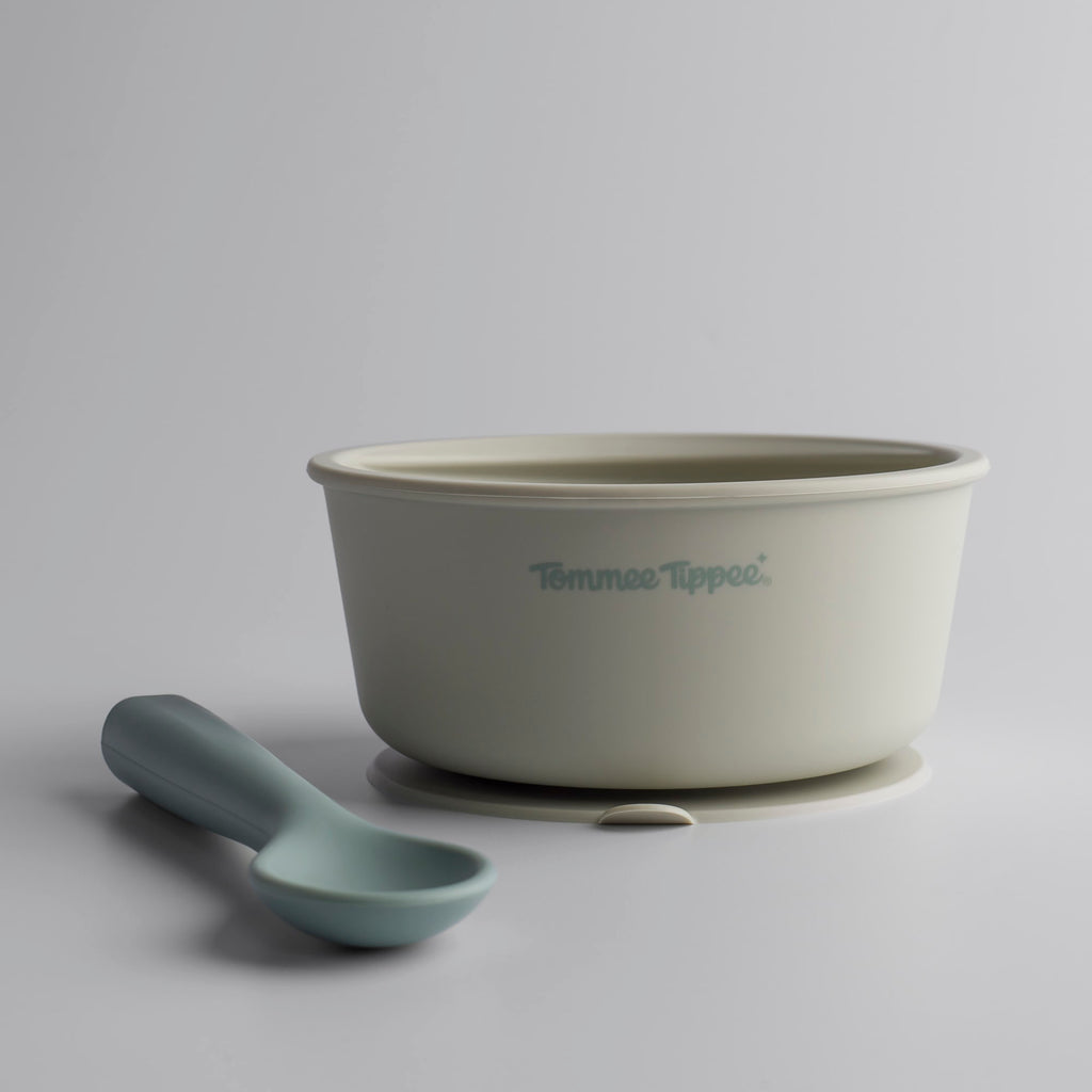 SET BOWL Y CUCHARA DE SILICONA EASISTICK VERDE