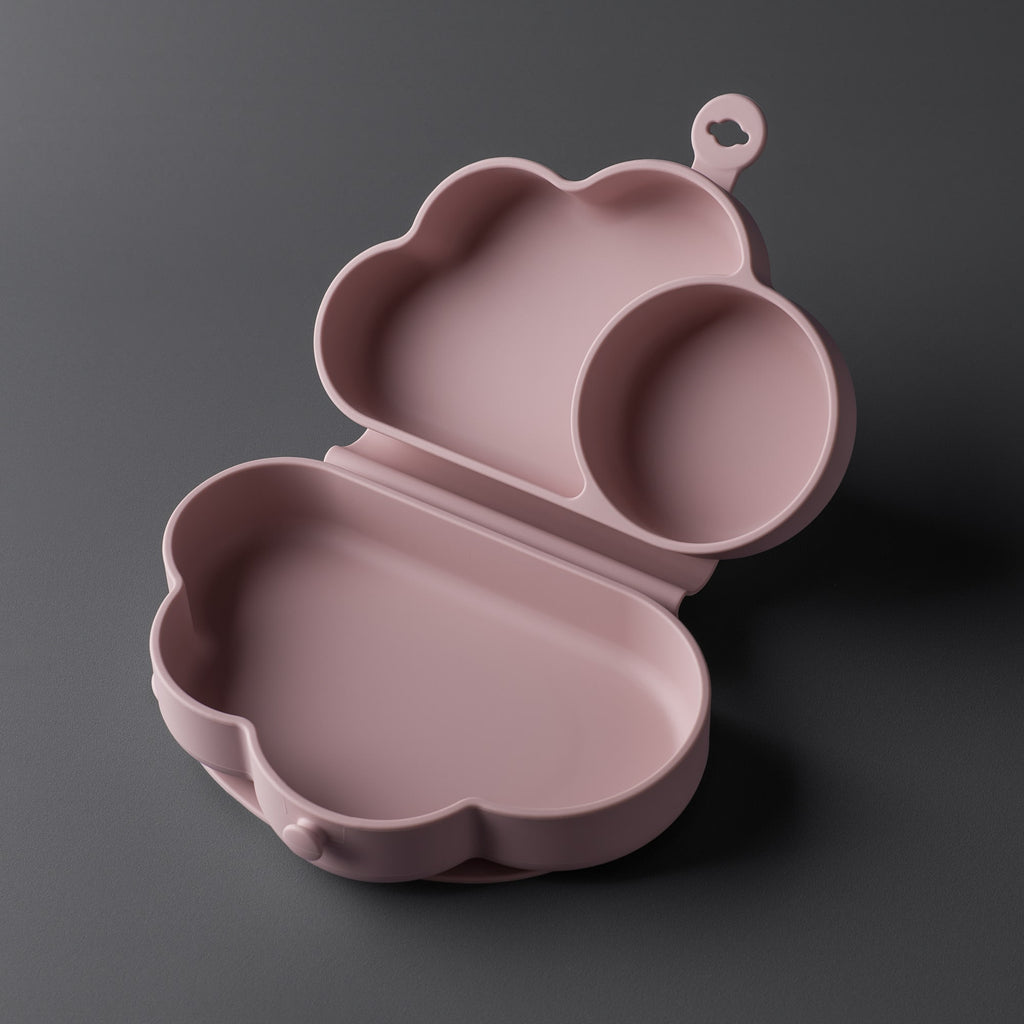 PLATO DE SILICONA NUBE CON BASE DE SUCCIÓN