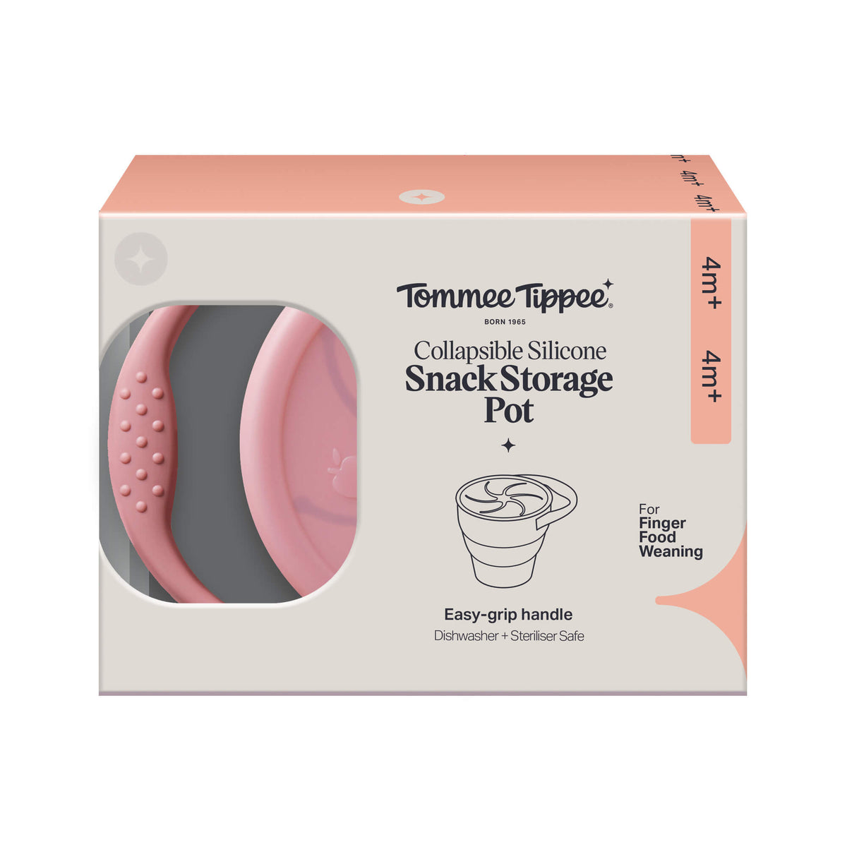 CONTENEDOR DE SNACK DE SILICONA PLEGABLE