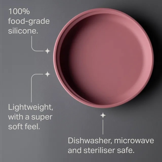 PLATO DE SILICONA CON BASE DE SUCCIÓN