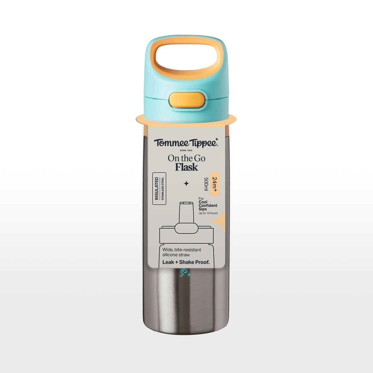 VASO TERMICO DE ACERO ON THE GO STRAW 18M+