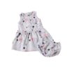 Set vestido + calzón "corazón" Little Foot. Ropa para bebés con estilo