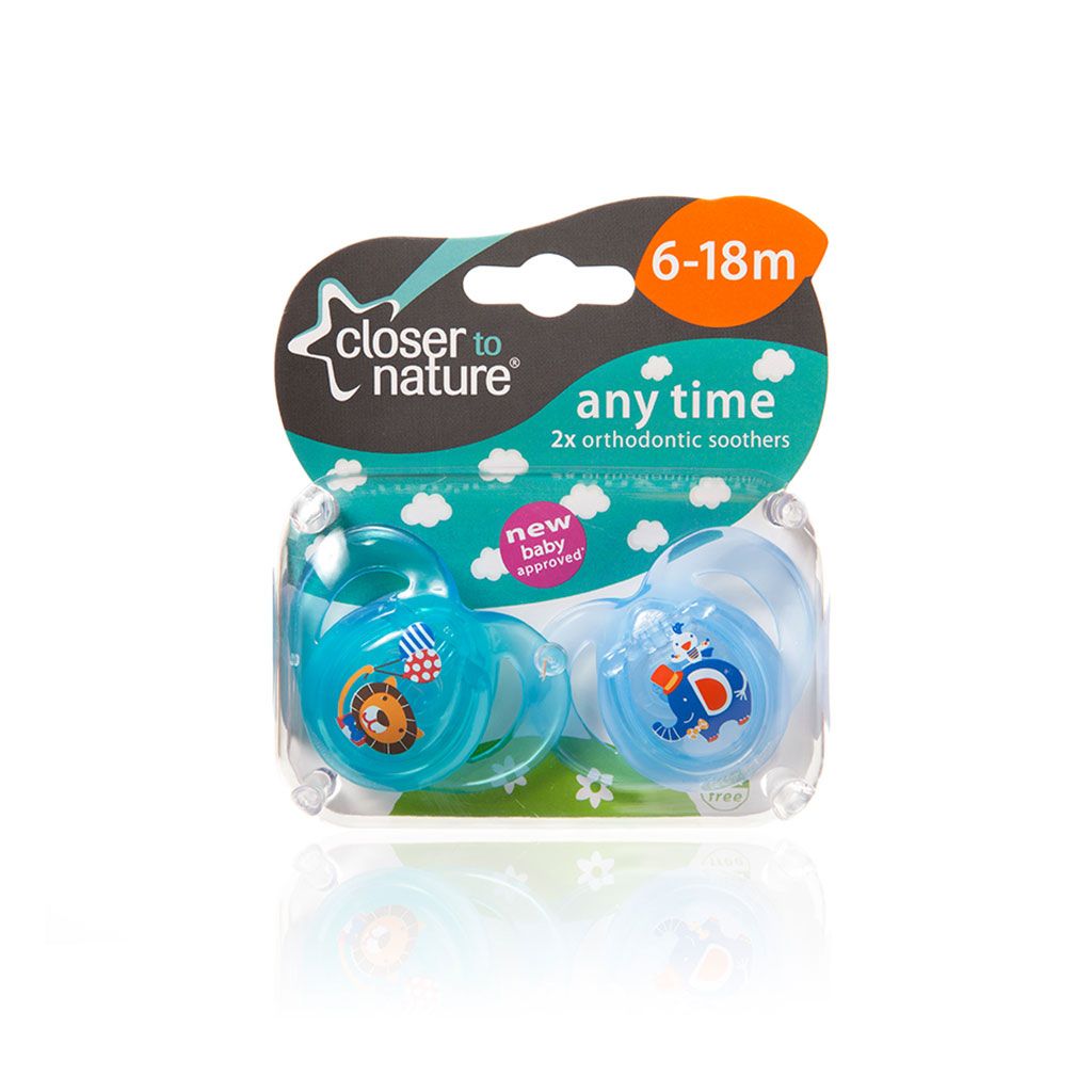 TOMMEE TIPPEE CHUPETES ANYTIME ORTHODONTIC 0-6 MESES 2 UNIDADES