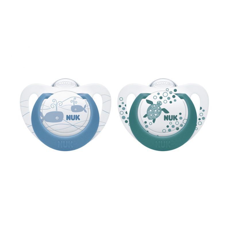 Chupetes Genius silicona etapa 1 (0-6 meses) NUK