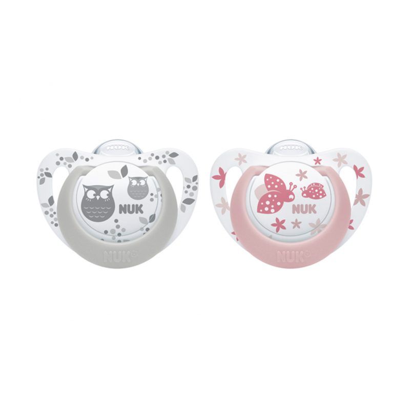 Chupetes Genius silicona etapa 1 (0-6 meses) NUK