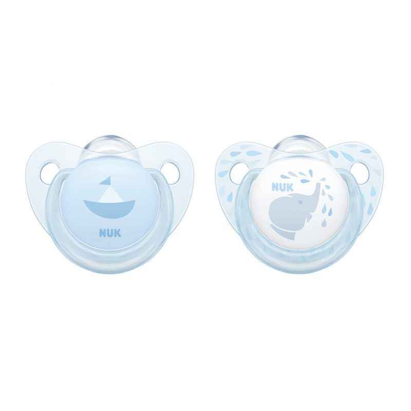 Chupetes Rose&Blue silicona etapa 1 (0-6 meses) NUK