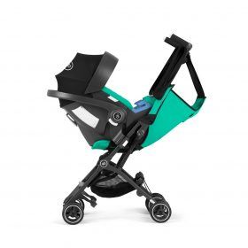 Coche Travel system Pockit plus AT N. blue + silla Aton + base
