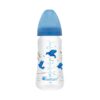 mamadera ortodontica boca ancha silicona 300ml first essentials azul