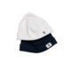 Set 2 gorritos de algodón azul petróleo y blanco de suave algodón peruano