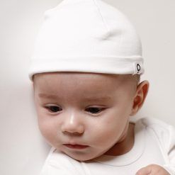 Set 2 gorritos de algodón azul petróleo y blanco de suave algodón peruano