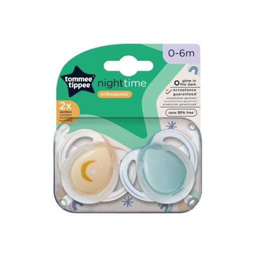 Chupete Silicona Night Time. 0-6 meses Tommee Tippee