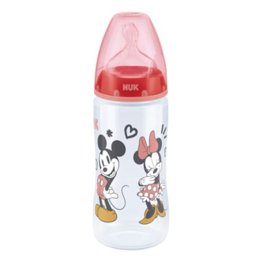 mamadera firstchoice silicona 300ml mickey roja.bk