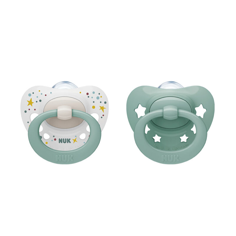 chupete signature silicona etapa 1 verde blanco 2