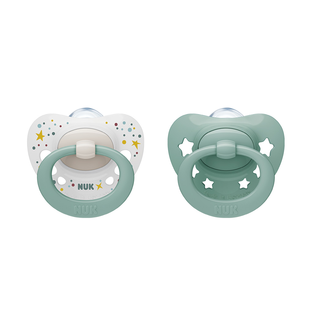 Chupetes Para Bebe Recién Nacidos Sin BPA/Látex De 0-3 Meses, Verde (4 Pack)