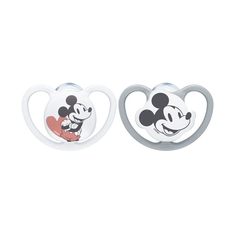 chupete silicona space nuk disney gris blanco