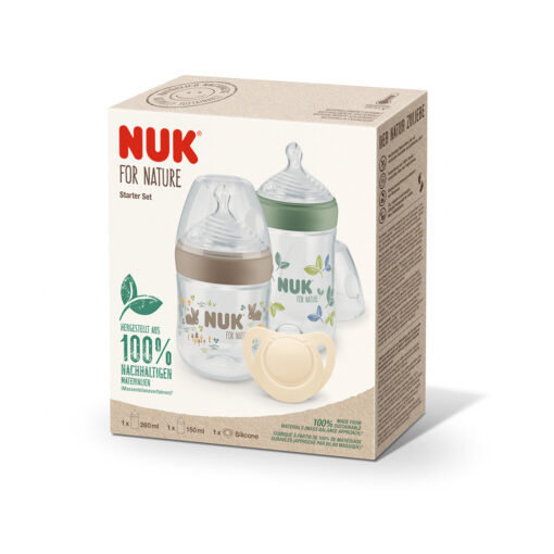 starter set mamaderas chupete nuk for nature 2