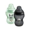 set 2 mamaderas closer to nature 260ml gris verde tommee tippee 1