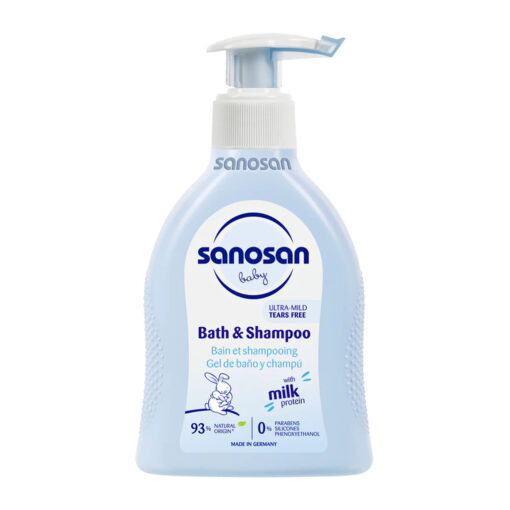 gel bano y champu bebe sanosan 200ml