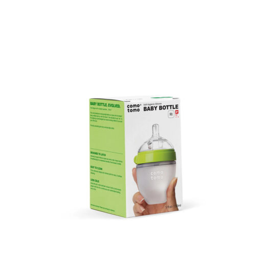 mamadera Comotomo 150 ml verde caja