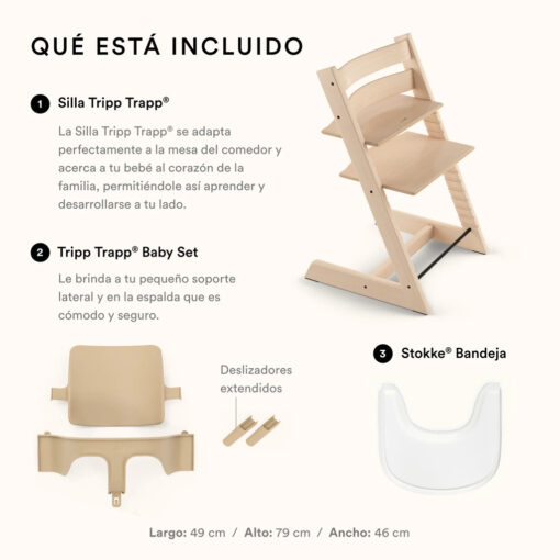 pack silla tripp trapp baby set bandeja